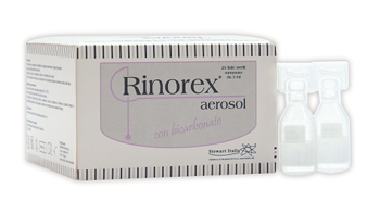 FIALA PER AEROSOL RINOREX BICARBONATO 25 FIALE 3 ML - Farmapanda Srl