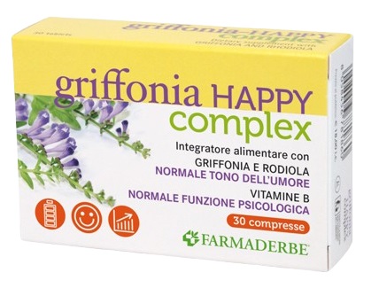 GRIFFONIA HAPPY COMPLEX 30 COMPRESSE - Farmapanda Srl