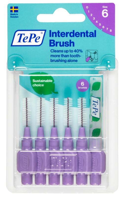 TEPE SCOVOLINO VIOLA 1,1MM 6 PEZZI - Farmapanda Srl