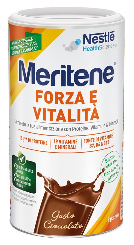 MERITENE FORZA E VITALITA' CIOCCOLATO 270 G - Farmapanda Srl