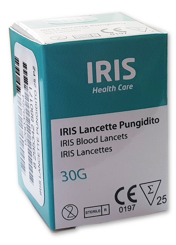 LANCETTE PUNGIDITO IRIS 25 PEZZI - Farmapanda Srl