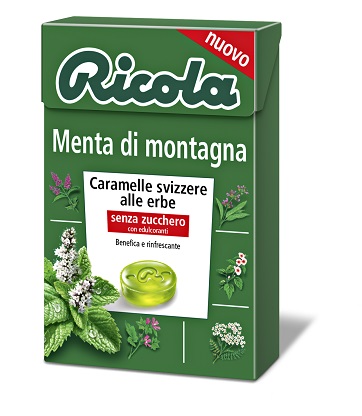 RICOLA MENTA DI MONTAGNA SENZA ZUCCHERO 50 G - Farmapanda Srl