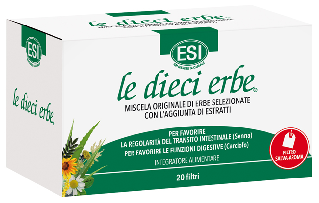 ESI LE DIECI ERBE TISANA 20 FILTRI - Farmapanda Srl