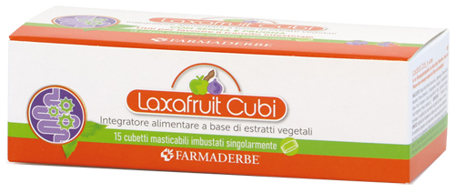 LAXAFRUIT 15 CUBETTI MASTICABILI 150 G - Farmapanda Srl