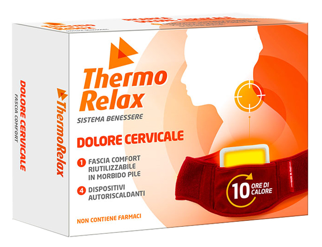 THERMORELAX FASCIA DOLORE CERVICALE+4 DISPOSITIVI AUTORISCALDANTI - Farmapanda Srl