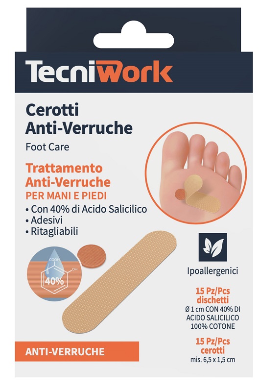 CEROTTO ANTI VERRUCHE PIEDI 15 + 15 PEZZI - Farmapanda Srl