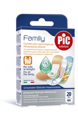 CEROTTO PIC STRIP FAMILY 20 PEZZI ANTIBATTERICO CON TAMPONE - Farmapanda Srl