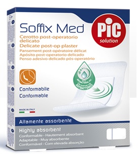 CEROTTO PIC SOFFIX MED IN TNT CON TAMPONE CENTRALE ASSORBENTE STERILE MONOUSO 30X10 CM STERILI ANTIBATTERICO 3 PEZZI - Farmapanda Srl