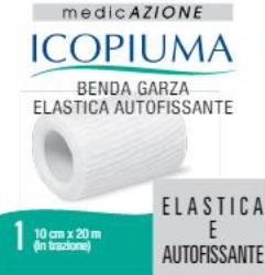 ICOPIUMA BENDA GARZA ELASTICA AUTOFISSANTE CM 10X20 MT - Farmapanda Srl