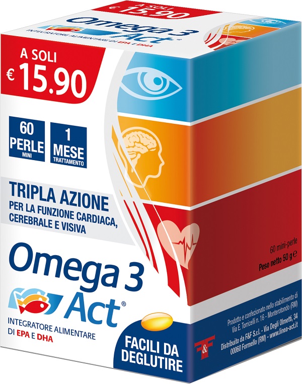 OMEGA 3 ACT 540MG 60 PERLE MINI - Farmapanda Srl