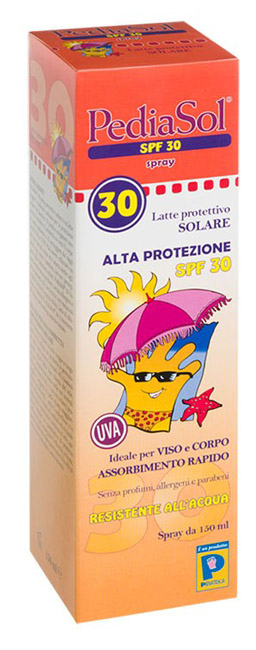 PEDIASOL SPF 30 LATTE SOLARE SPRAY 150 ML - Farmapanda Srl