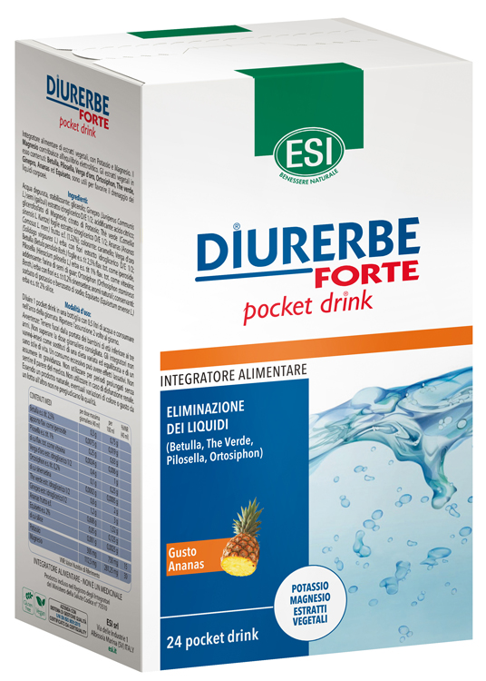 ESI DIURERBE FORTE POCKET DRINK ANANAS 24 X 20 ML - Farmapanda Srl