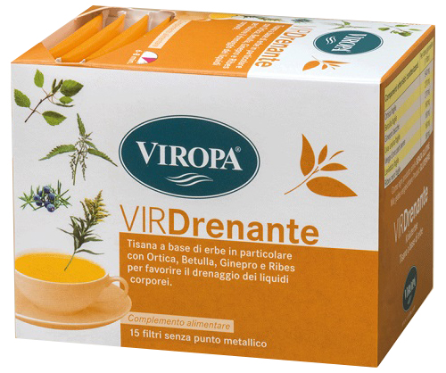 VIROPA DRENANTE TISANA 15 BUSTINE - Farmapanda Srl