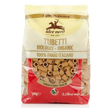 TUBETTI 100% SFARINATO DI FARRO BIO 500 G - Farmapanda Srl