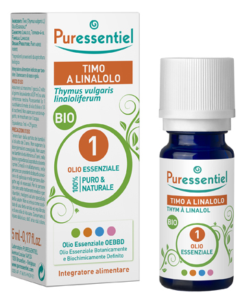 PURESSENTIEL TIMO A LINALOLO OLIO ESSENZIALE BIO 5 ML - Farmapanda Srl