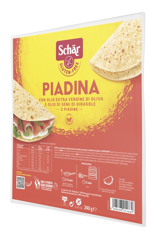 SCHAR PIADINA 3 PEZZI DA 80 G - Farmapanda Srl