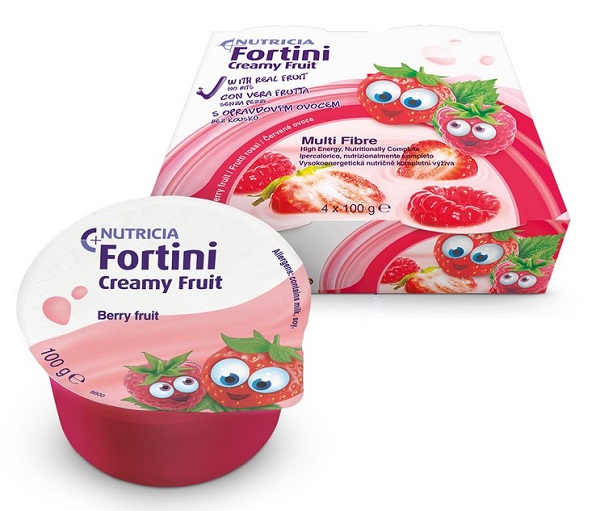FORTINI CREAMY FRUIT MULTI FIBRE FRUTTI ROSSI 4X100 G - Farmapanda Srl