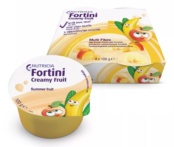 FORTINI CREAMY FRUIT MULTI FIBRE FRUTTI GIALLI 4X100 G - Farmapanda Srl