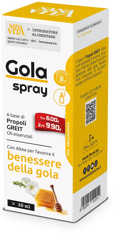 SANAVITA GOLA SPRAY 30 ML - Farmapanda Srl