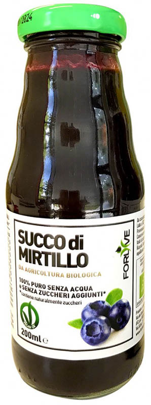 SUCCO DI MIRTILLO BIO 200 ML - Farmapanda Srl