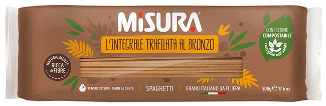 MISURA SPAGHETTI INTEGRALI CON GERME DI GRANO 500 G - Farmapanda Srl