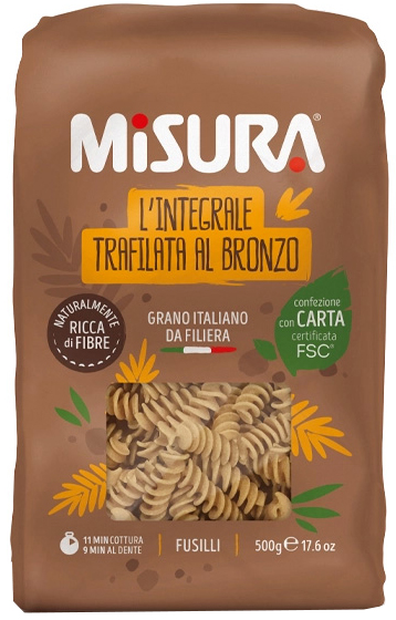 MISURA FUSILLI INTEGRALI CON GERME DI GRANO 500 G - Farmapanda Srl