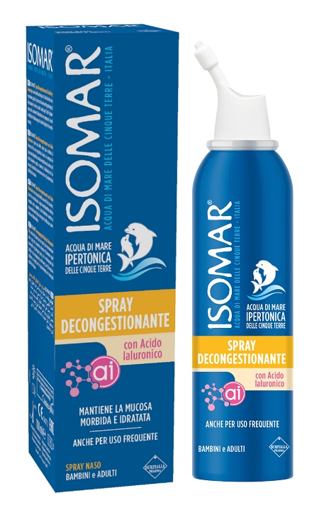 ISOMAR SPRAY DECONGESTIONANTE ACIDO IALURONICO 100 ML - Farmapanda Srl