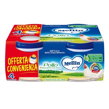 MELLIN OMOGENEIZZATO POLLO 4X80 G - Farmapanda Srl