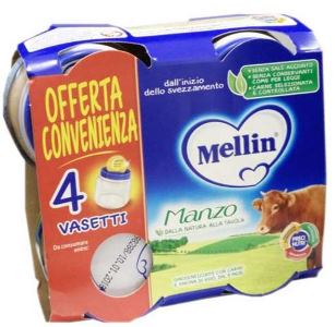 MELLIN OMOGENEIZZATO MANZO 4X80 G - Farmapanda Srl