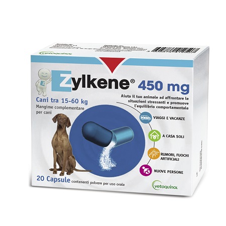 ZYLKENE CANI GROSSA TAGLIA 15-60KG 20 CAPSULE DA 450 MG - Farmapanda Srl