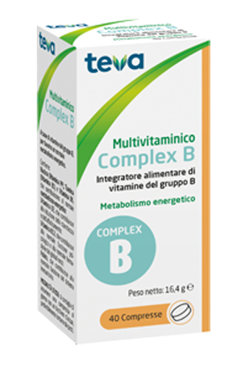 MULTIVITAMINICO COMPLEX B TEVA 40 COMPRESSE 16,4 G - Farmapanda Srl