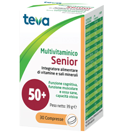 MULTIVITAMINICO SENIOR TEVA 30 COMPRESSE 39 G - Farmapanda Srl