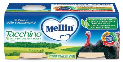 MELLIN OMOGENEIZZATO TACCHINO 2 X 80 G - Farmapanda Srl