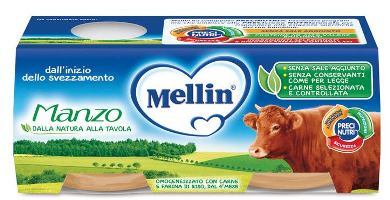 MELLIN OMOGENEIZZATO MANZO 2 X 80 G - Farmapanda Srl