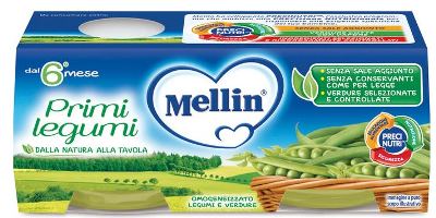 MELLIN OMOGENEIZZATO PRIMI LEGUMI 2 X 80 G - Farmapanda Srl