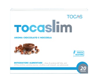 TOCASLIM CREMA DI CIOCCOLATO E NOCCIOLA 20 BUSTE DA 18 G - Farmapanda Srl
