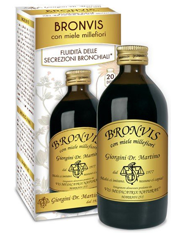 BRONVIS CON MIELE MILLEFIORI 200 ML - Farmapanda Srl