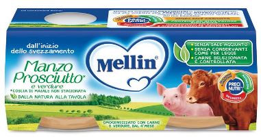 MELLIN OMOGENEIZZATO MANZO PROSCIUTTO CON VERDURE - Farmapanda Srl