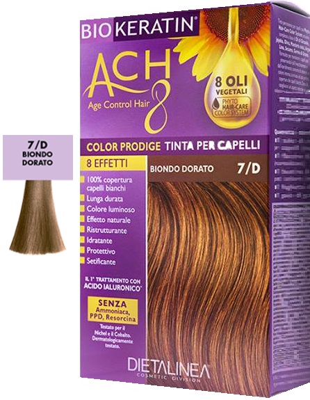BIOKERATIN ACH8 COLOR PRODIGE 7/D BIONDO DORATO - Farmapanda Srl