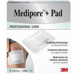 MEDICAZIONE MEDIPORE+PAD 10X15CM 5PEZZI - Farmapanda Srl