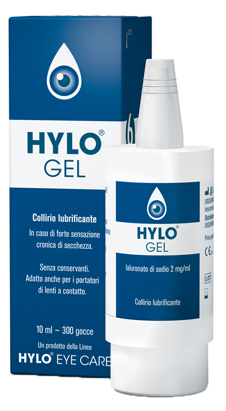 HYLO-GEL COLLIRIO LUBRIFICANTE ACIDO IALURONICO 0,2% 10 ML - Farmapanda Srl