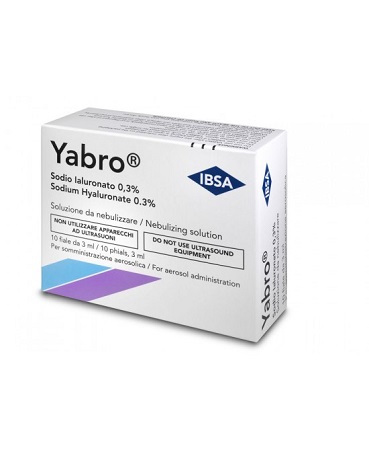 YABRO 10 FIALE 3ML ACIDO IALURONICO 0,3% SOLUZIONE PER NEBULIZZATORE - Farmapanda Srl