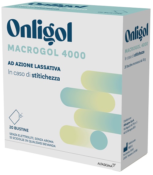 ONLIGOL MACROGOL 4000 20 BUSTINE 10 G SENZA ZUCCHERO - Farmapanda Srl