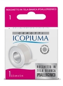 ICOPIUMA CEROTTO IN ROCCHETTO BIANCO 2,5X500 CM - Farmapanda Srl