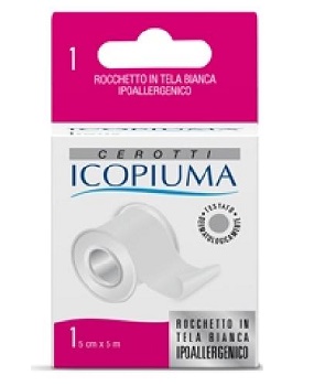 ICOPIUMA CEROTTO IN ROCCHETTO BIANCO CM 5X500 CM - Farmapanda Srl