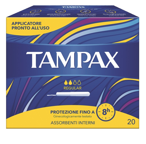 TAMPAX BLUE BOX REGULAR 20 PEZZI - Farmapanda Srl