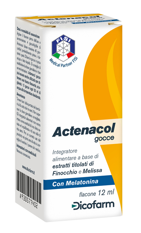 ACTENACOL GOCCE 12 ML CON MELATONINA - Farmapanda Srl