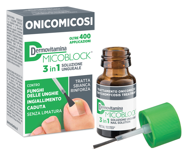 DERMOVITAMINA MICOBLOCK 3 IN 1 ONICOMICOSI SOLUZIONE UNGUEALE 7 ML - Farmapanda Srl