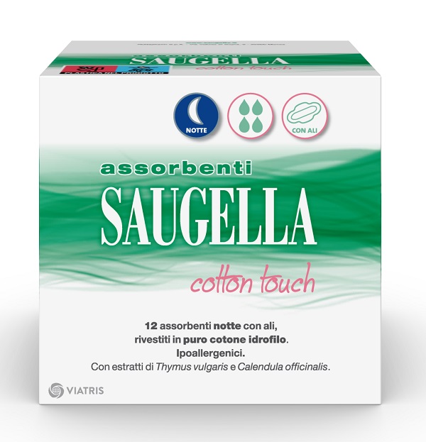 SAUGELLA COTTON TOUCH ASSORBENTI NOTTE 12 PEZZI TAGLIO PREZZO - Farmapanda Srl