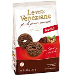 LE VENEZIANE BISCOTTI CACAO/NOCCIOLA 250 G - Farmapanda Srl